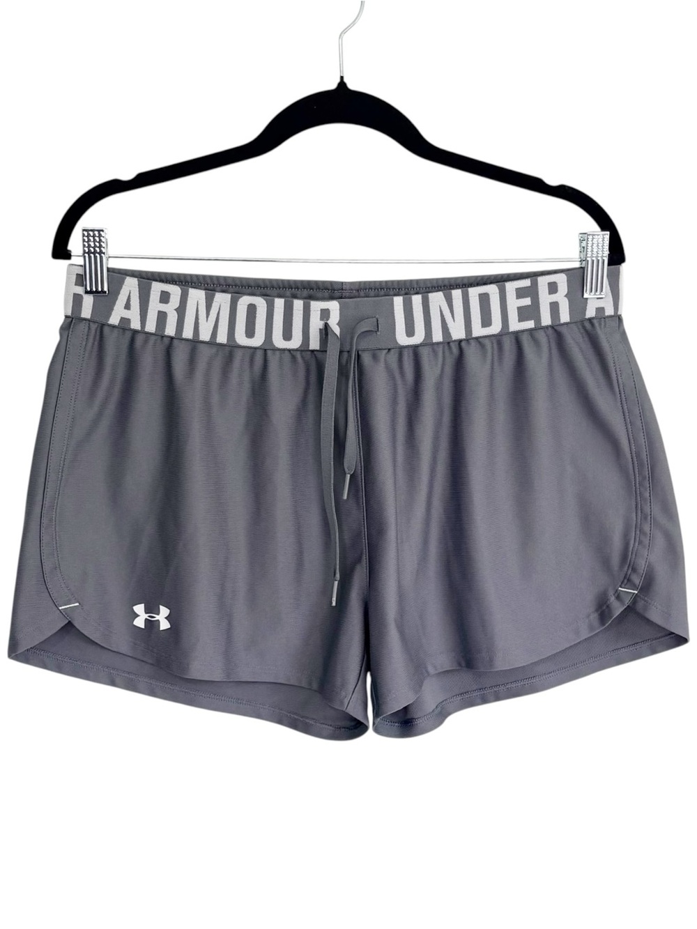 UNDER ARMOUR HeatGear Loose Gray Running Athletic Shorts Medium